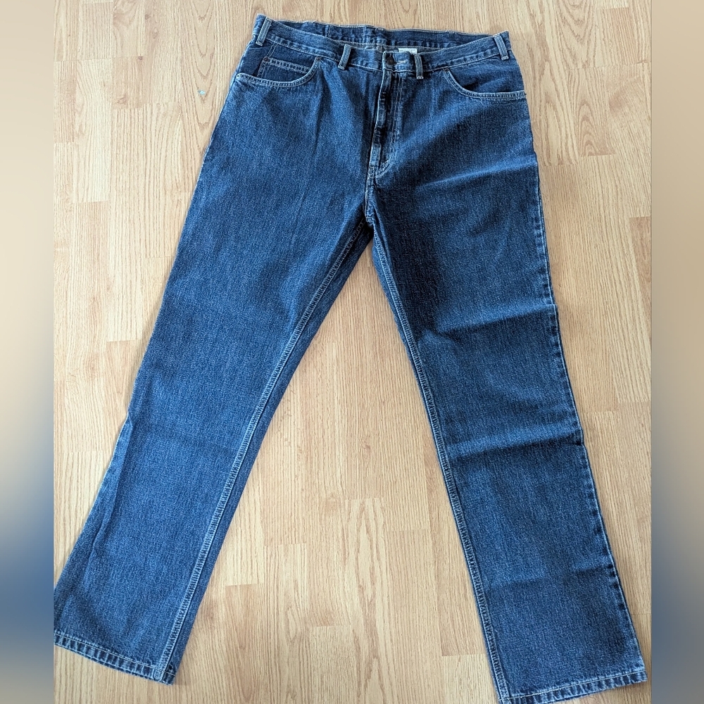 Levis Blue Straight-Leg Denim Jeans 40x32